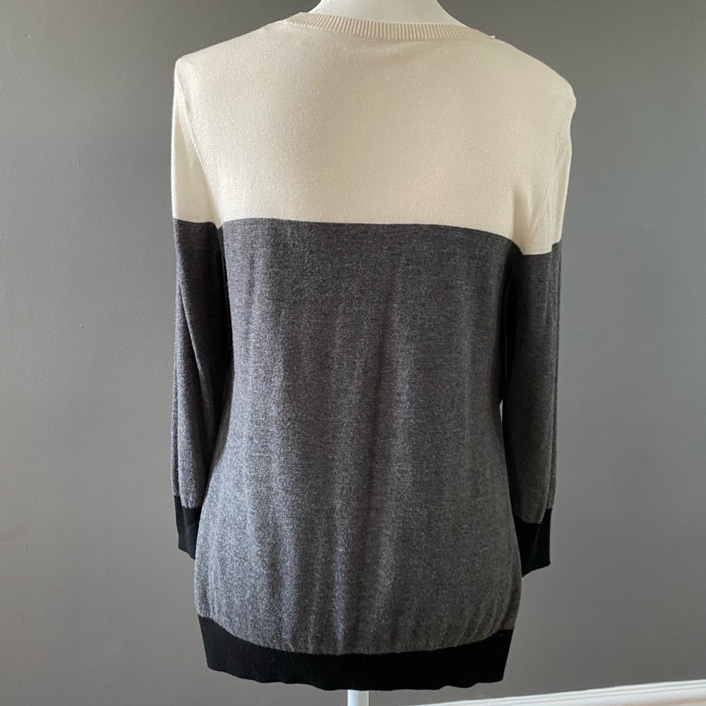 Block colored sweater